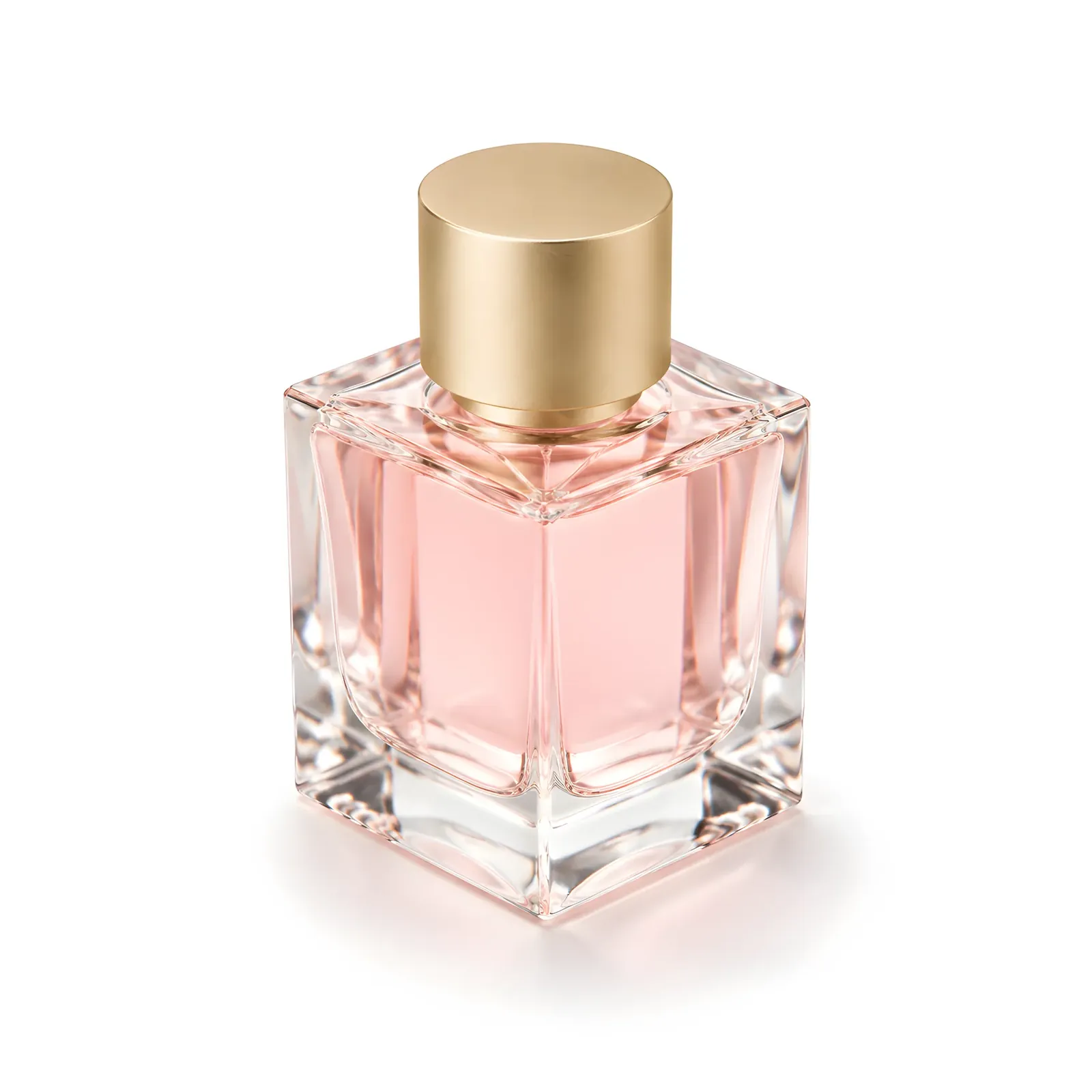 Perfume bottle on white